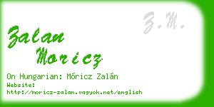 zalan moricz business card