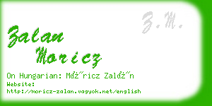 zalan moricz business card